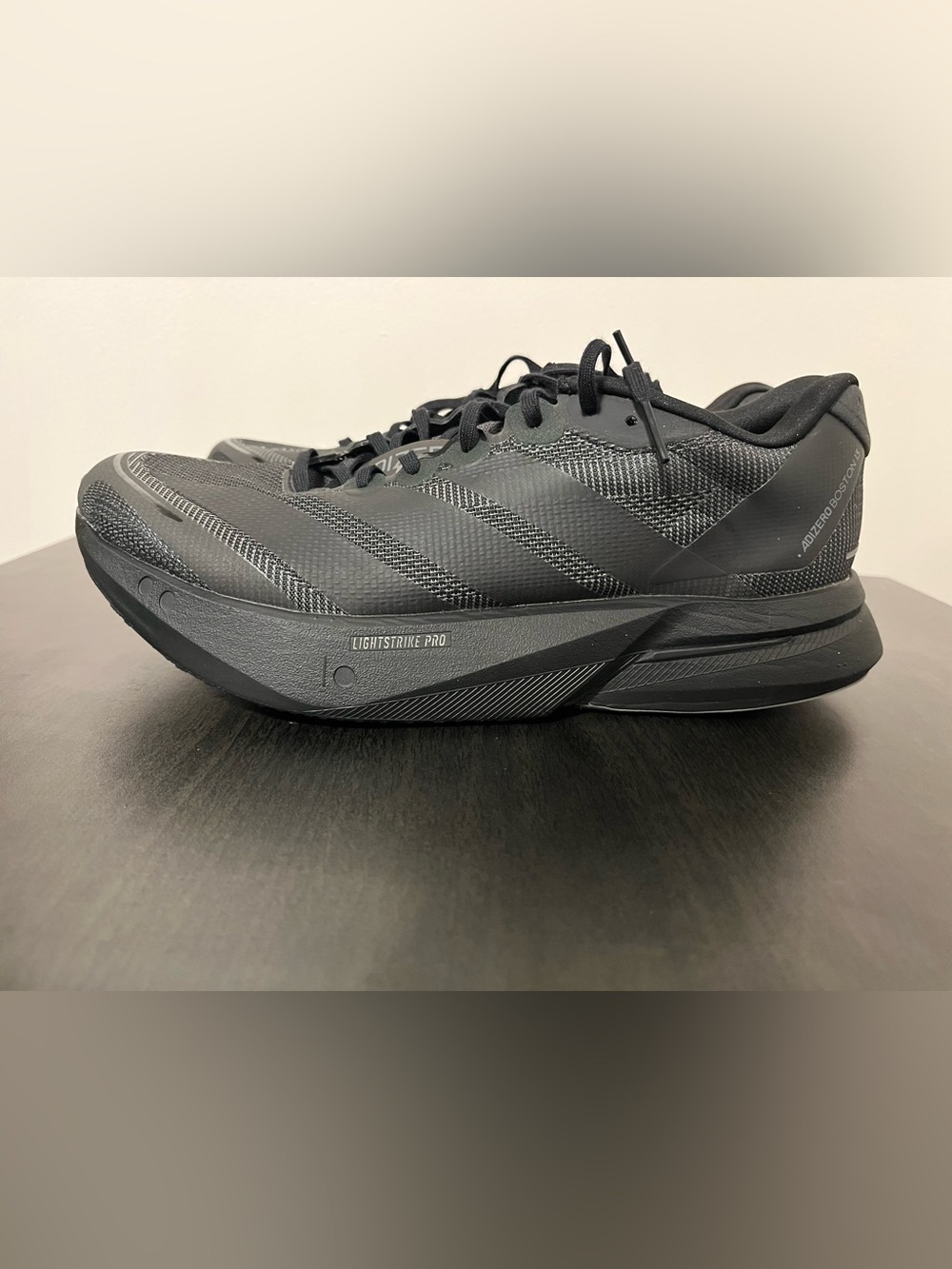 Adidas Adizero Boston 13 triple black Carbon Plated